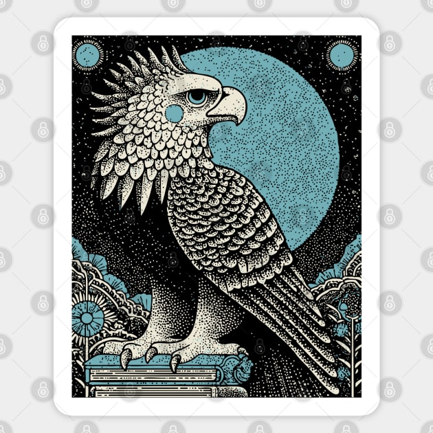 Heraldic Griffin - The Alchemical Guardian Sticker by TuncGK